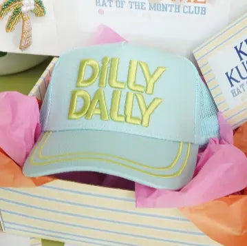 Dilly Dally - Blue/Green Vintage Hat