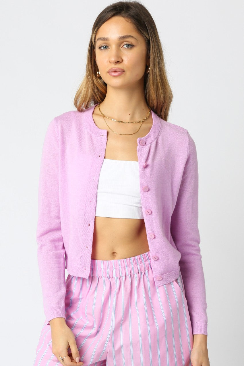 Gianna Lilac Knit Top