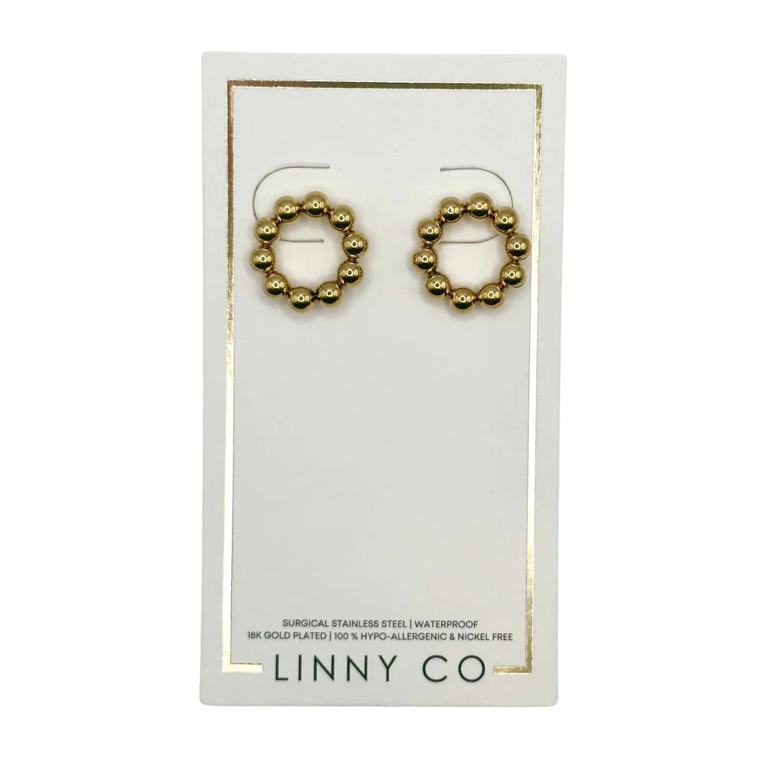 Wyatt gold large circle hoops