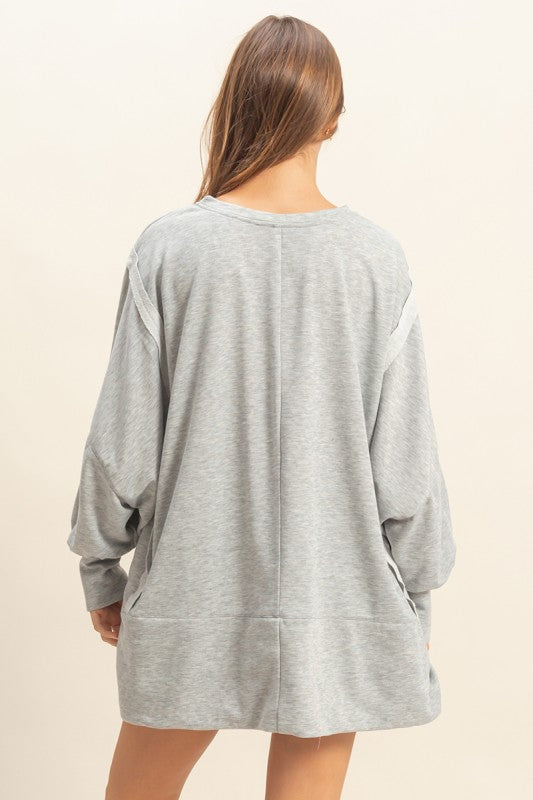 Heather Long Sleeve grey