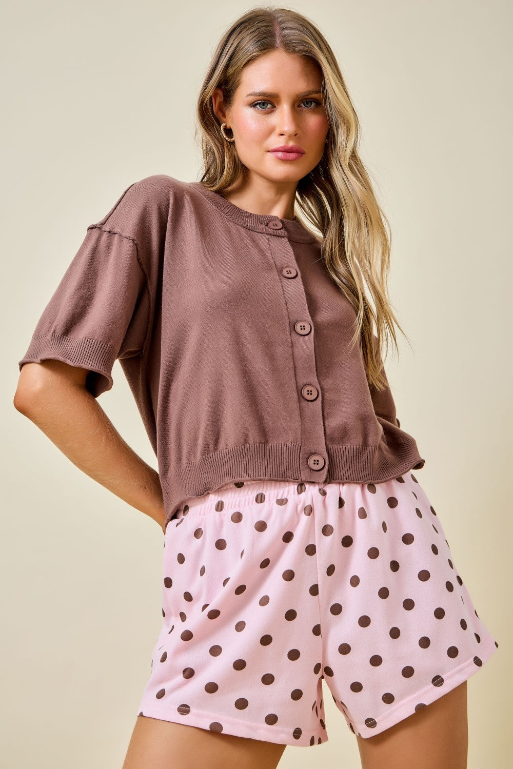 Dorothy Chocolate Cardigan