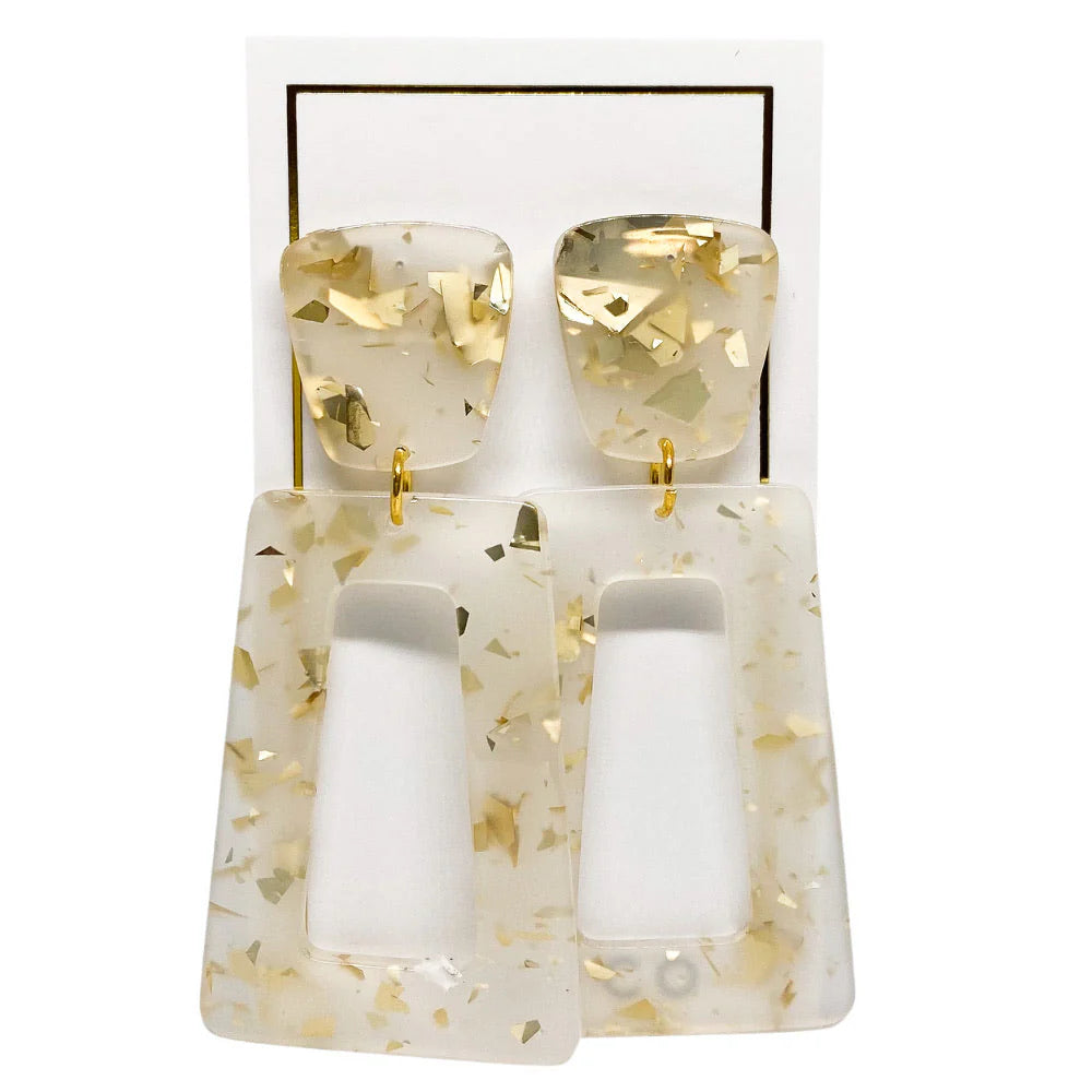 Kennedy Gold confetti earrings