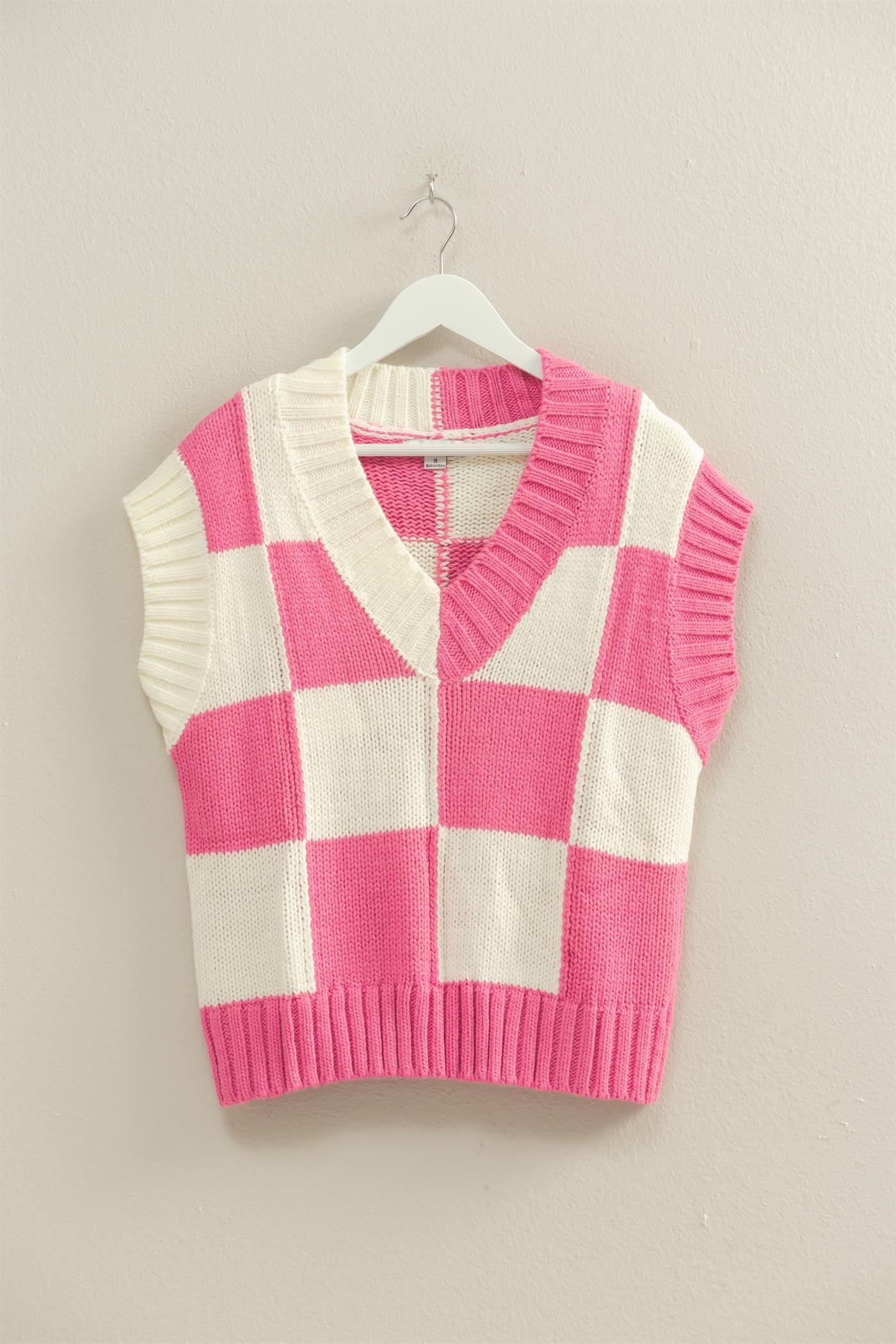 Han Checkered Sweater Vest