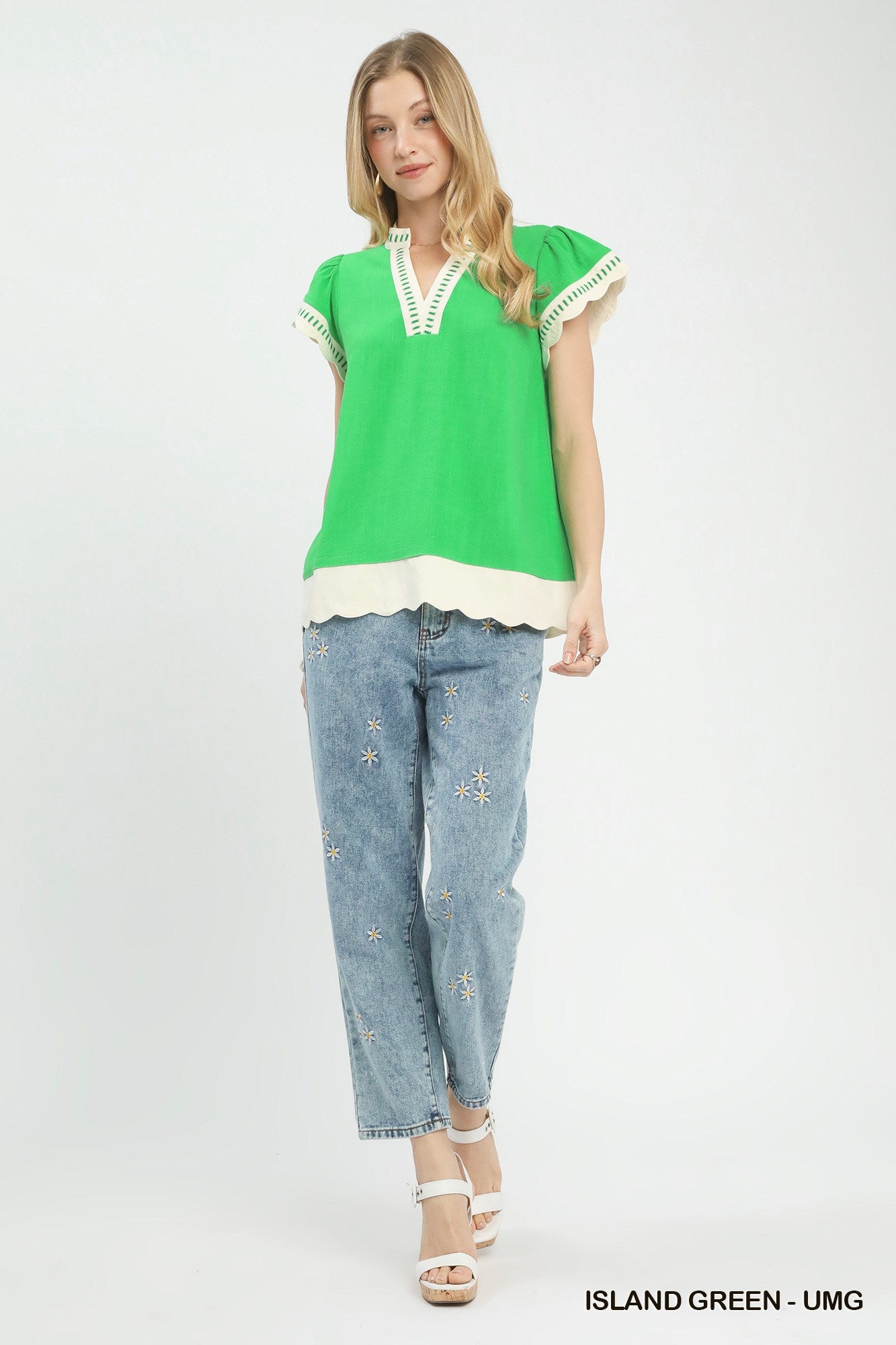 Gia Island Green Top