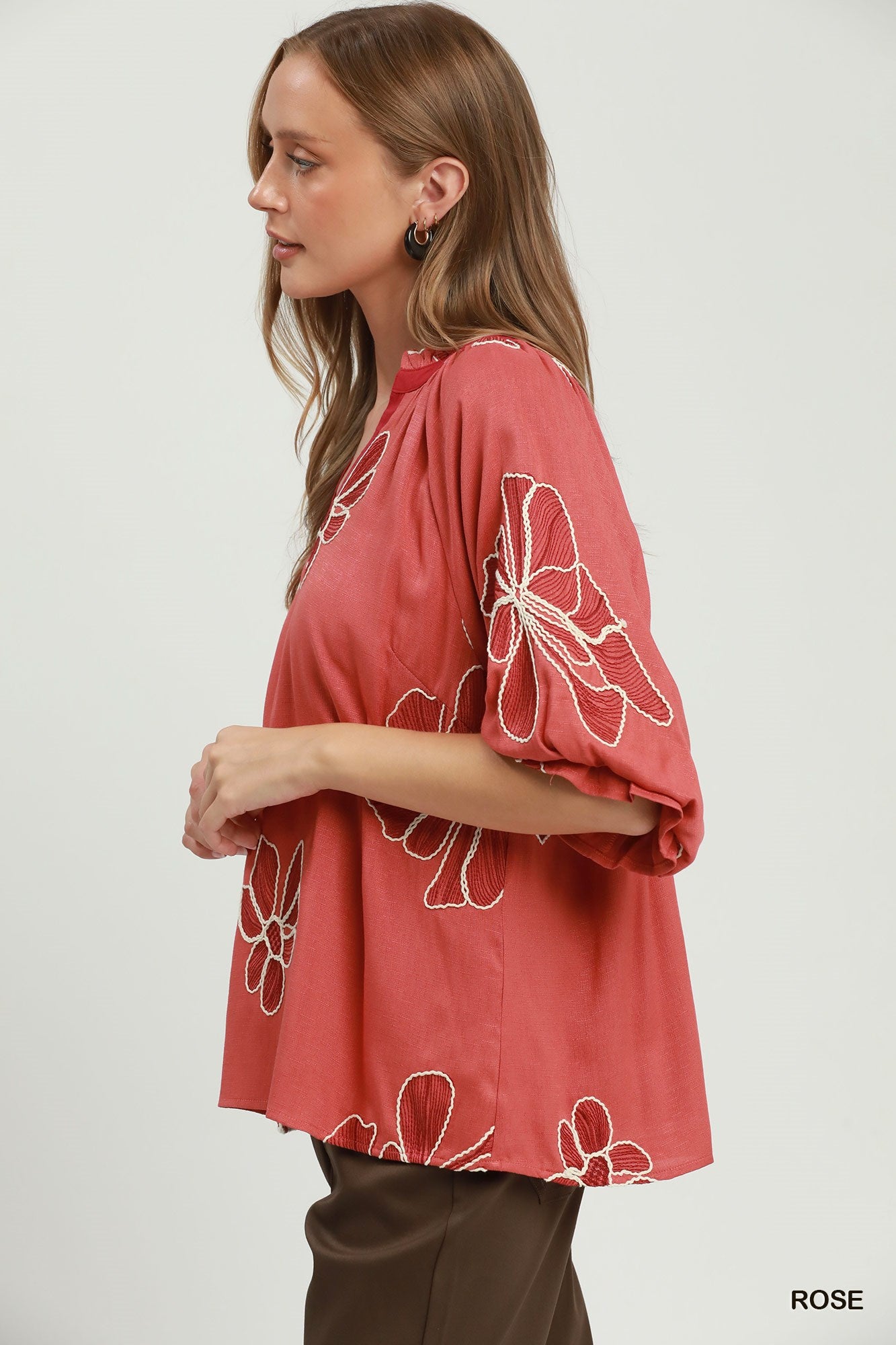 Gia Rose Embroidered Top