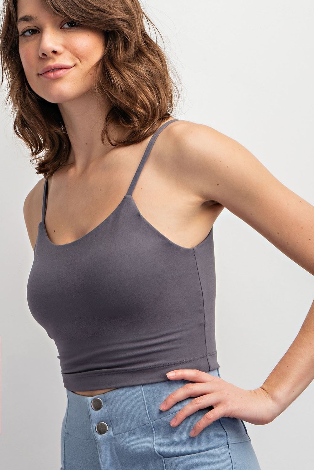 butter basic cropped cami MULTIPLE COLORS