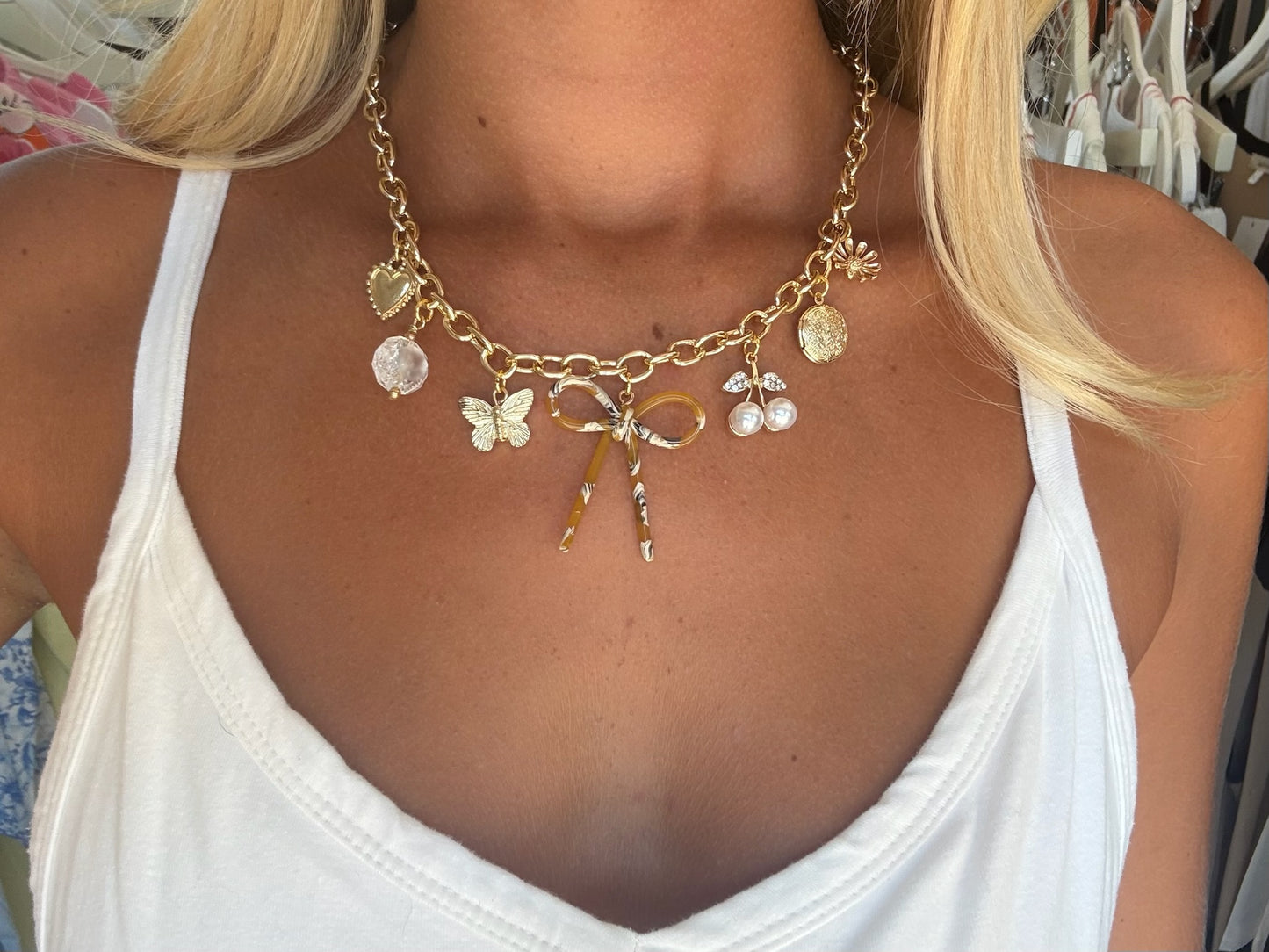 Santa Monica Beach Charm Necklace