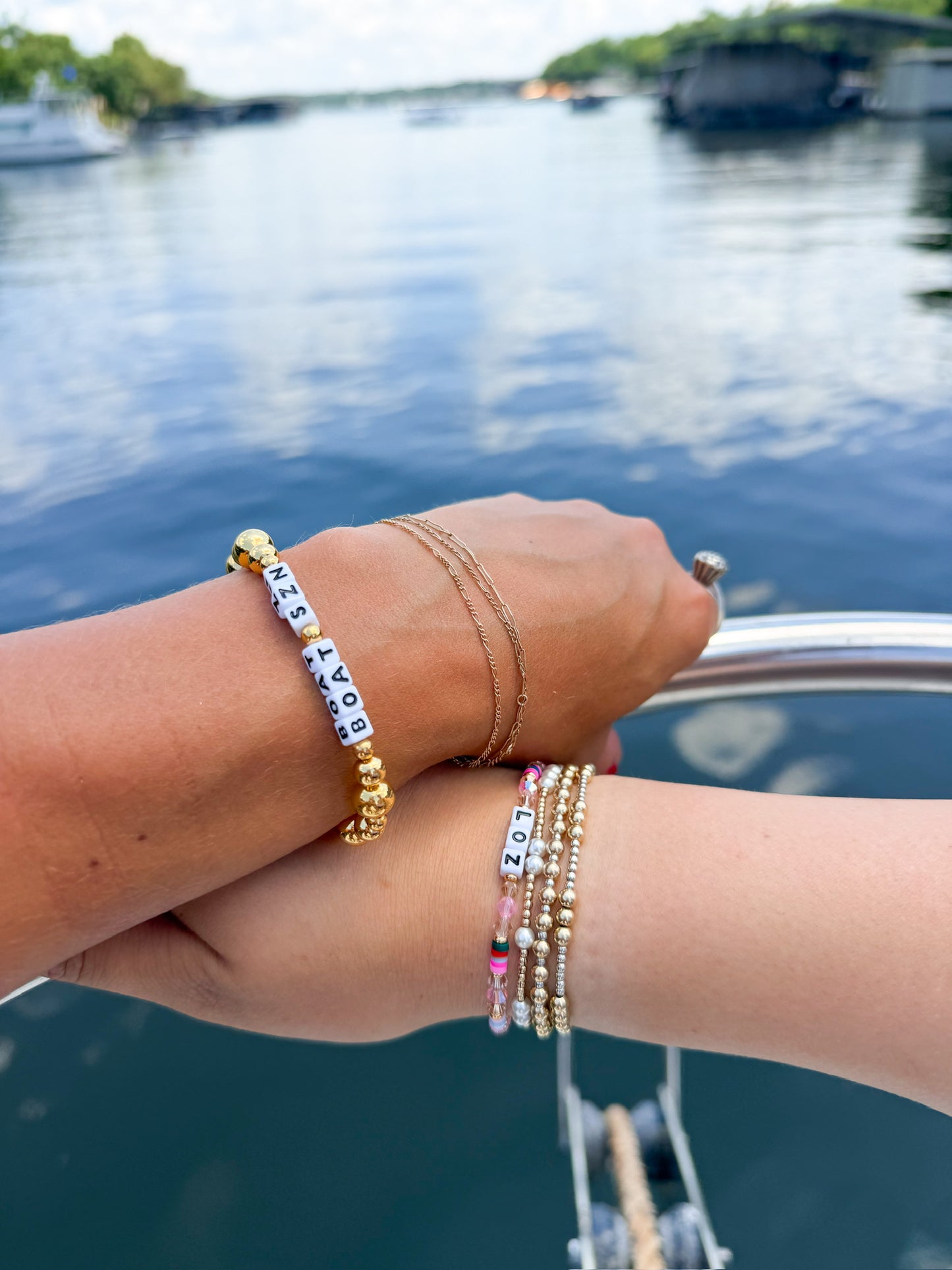Boat Szn Gold Bubble Bracelet