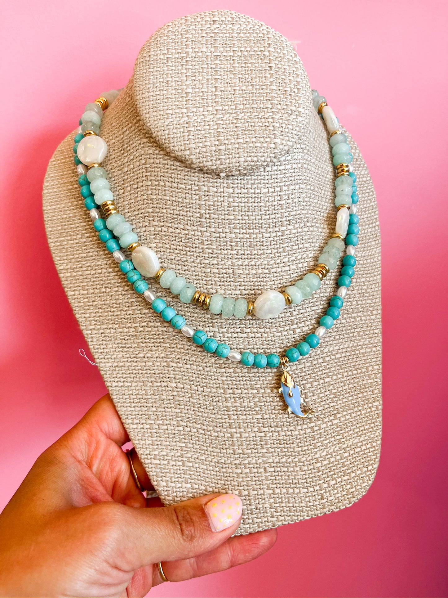 Huntington Beach Beaded Necklace