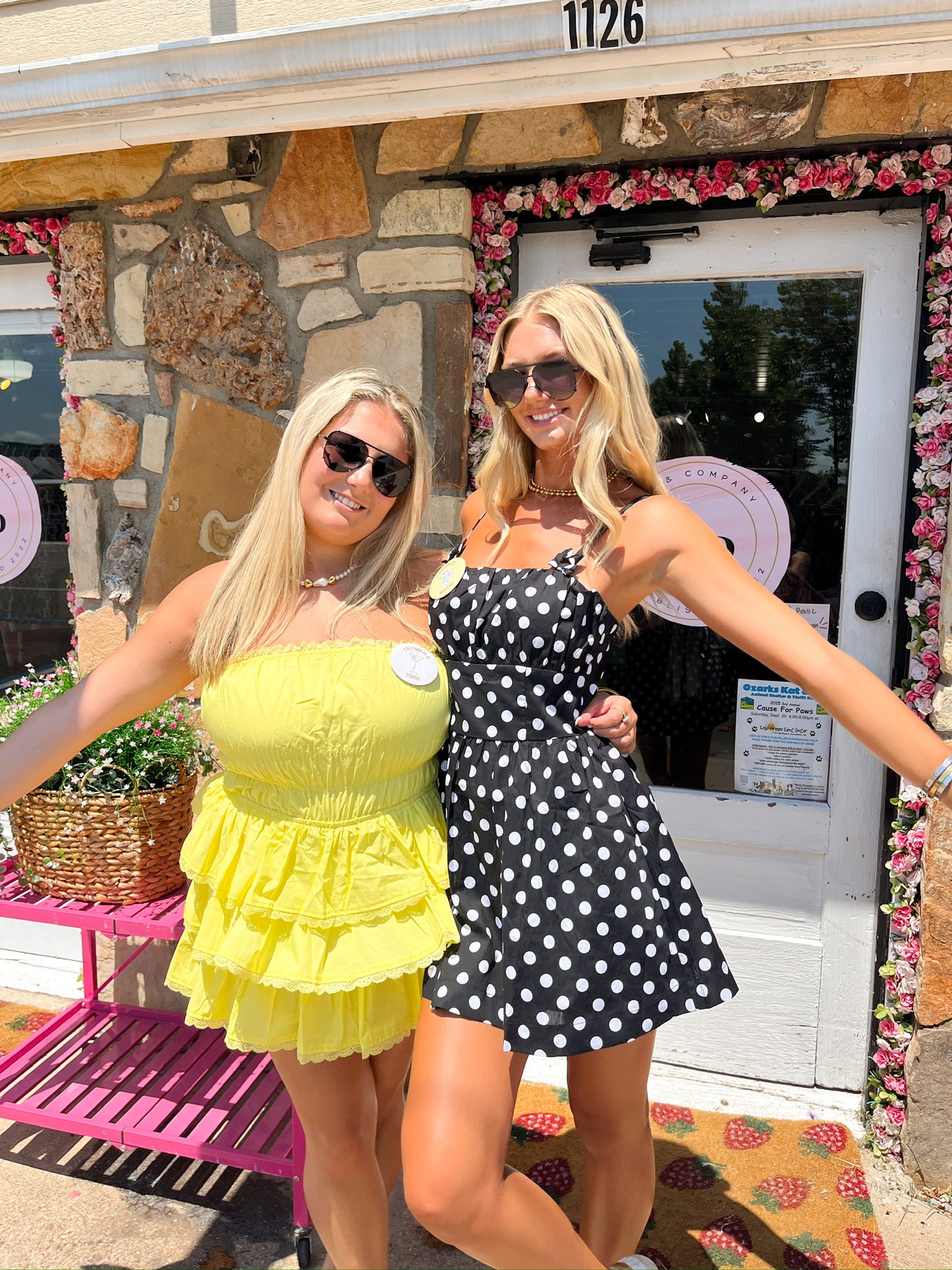 Diana Black Polka Dot Dress