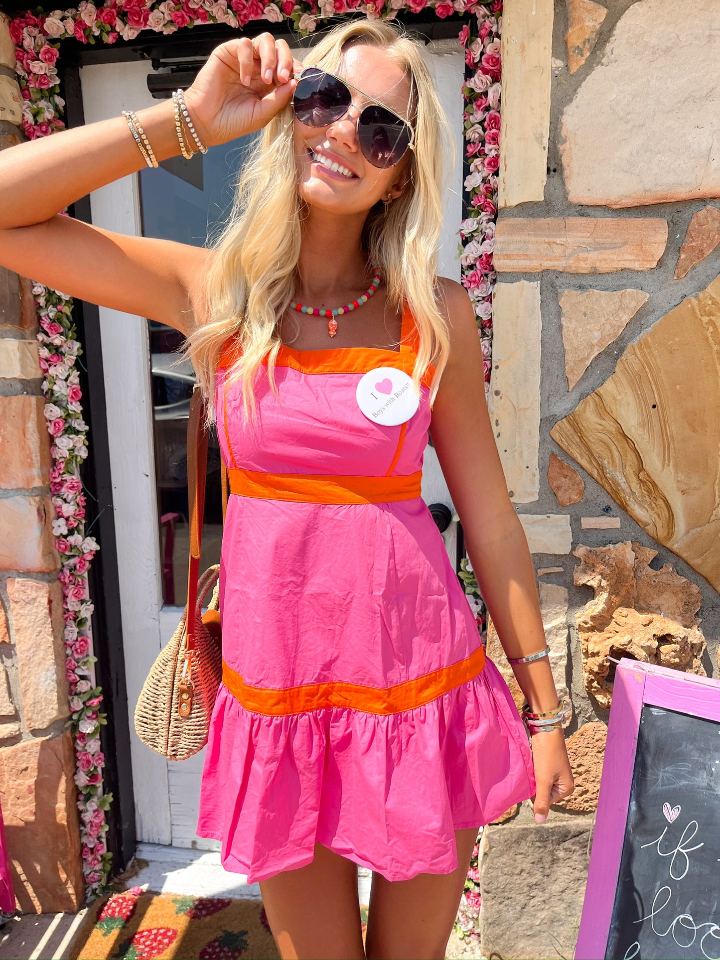 Dani Pink Mini Dress