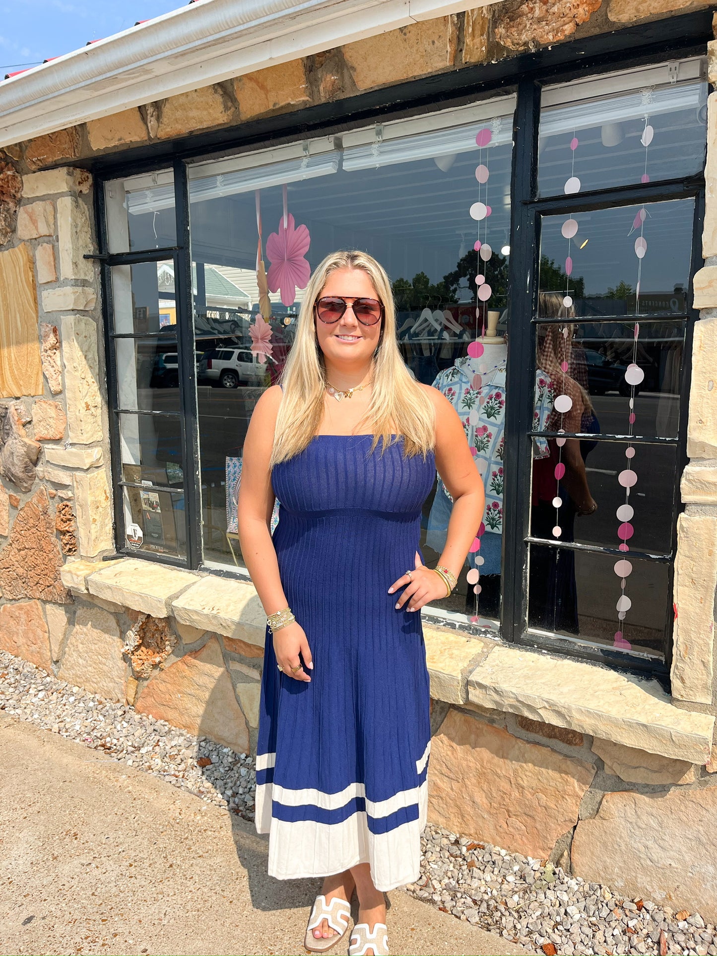 Faith cream multi dress