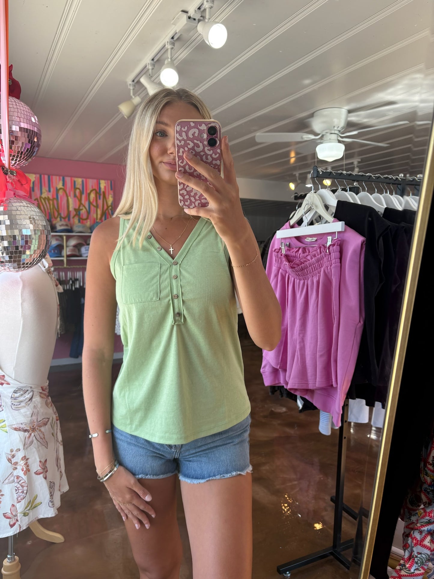 Harley tank top sage