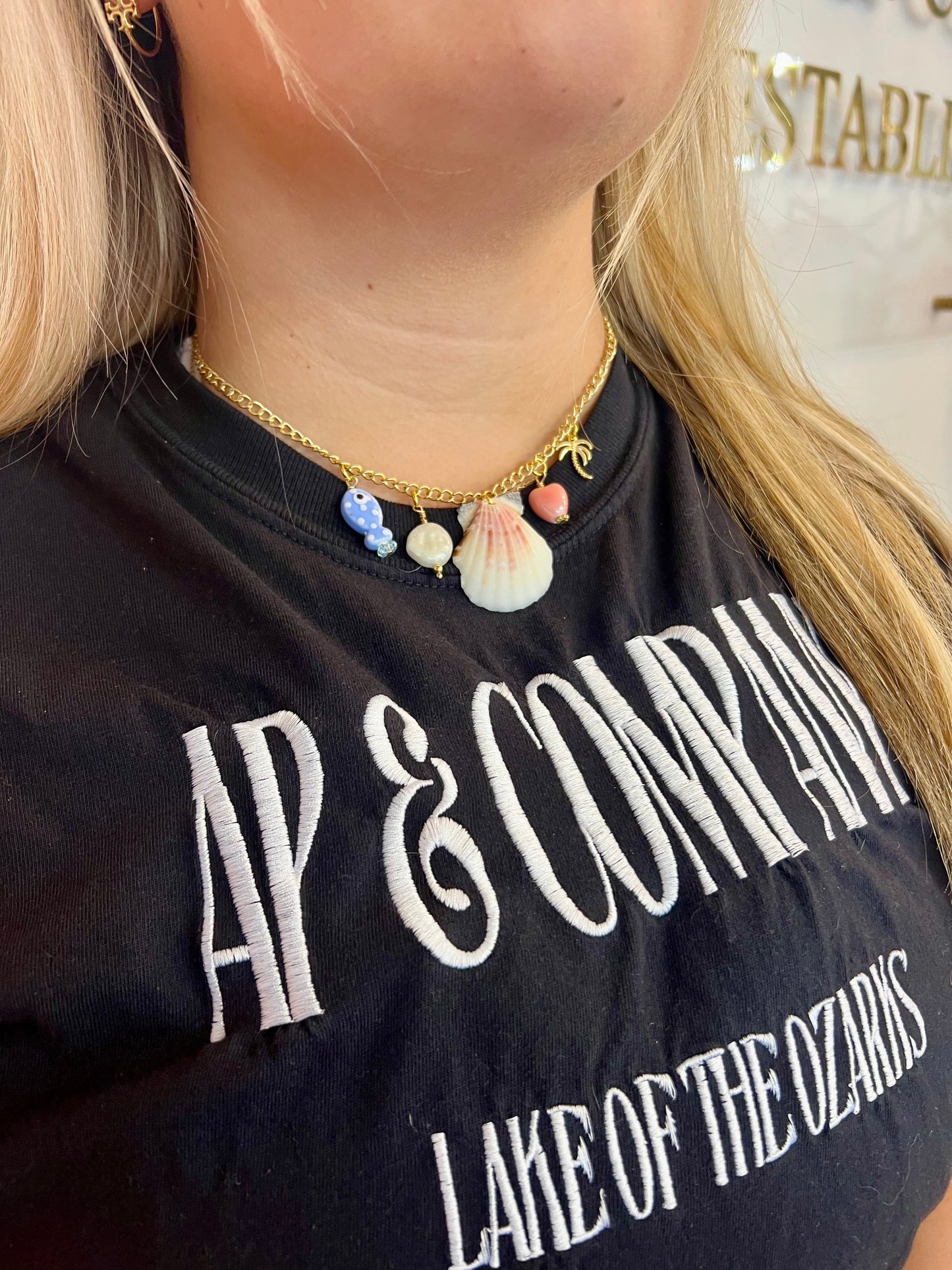 Fort De Soto Park Shell Charm Necklace