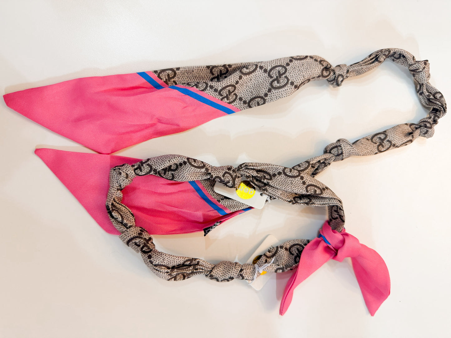 Knotted Scarf Gia Bright Pink