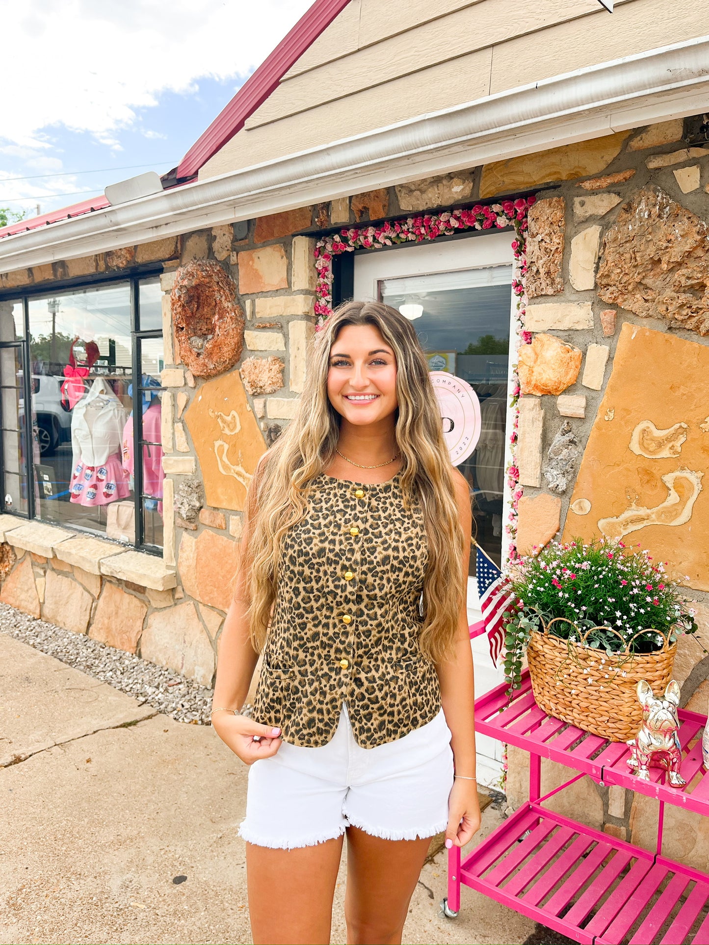 Sophie leopard top