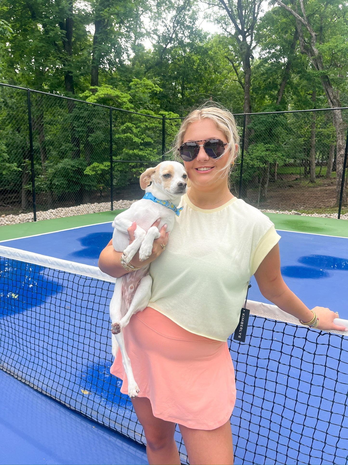 melon v shaped tennis skort