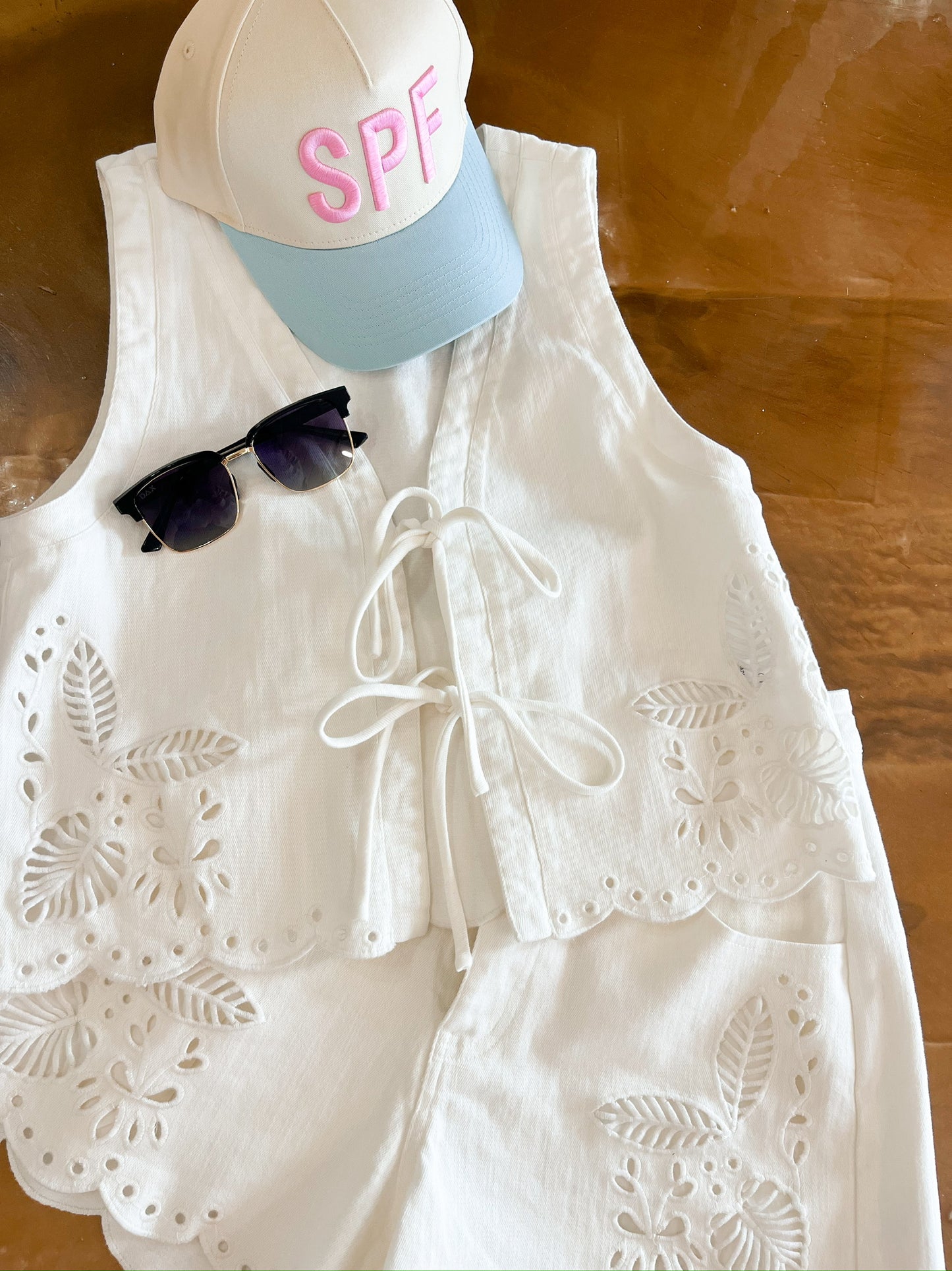 Luna white shorts