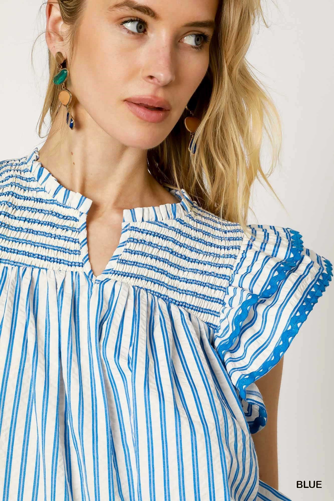 Gemma Blue Top