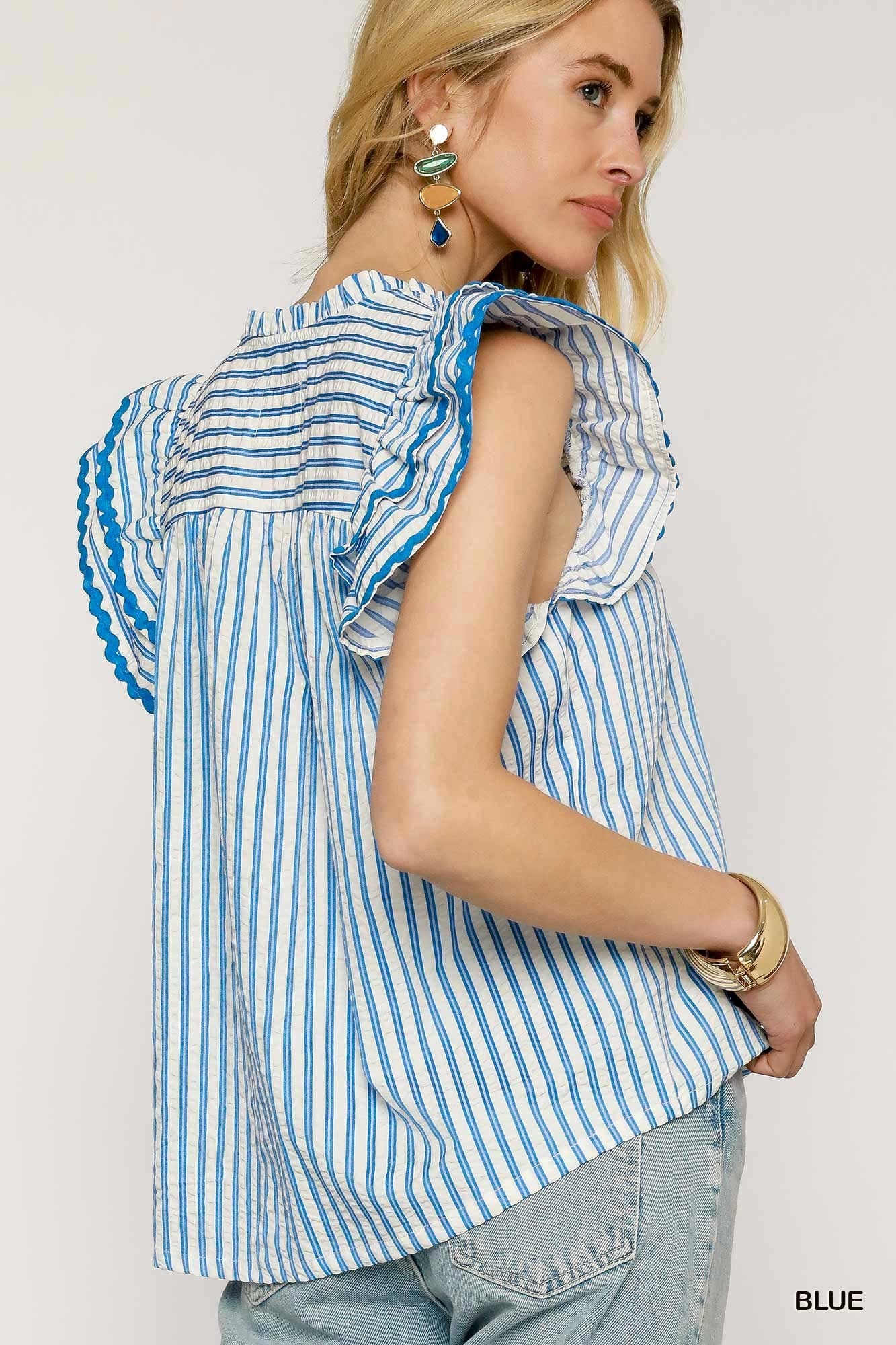 Gemma Blue Top