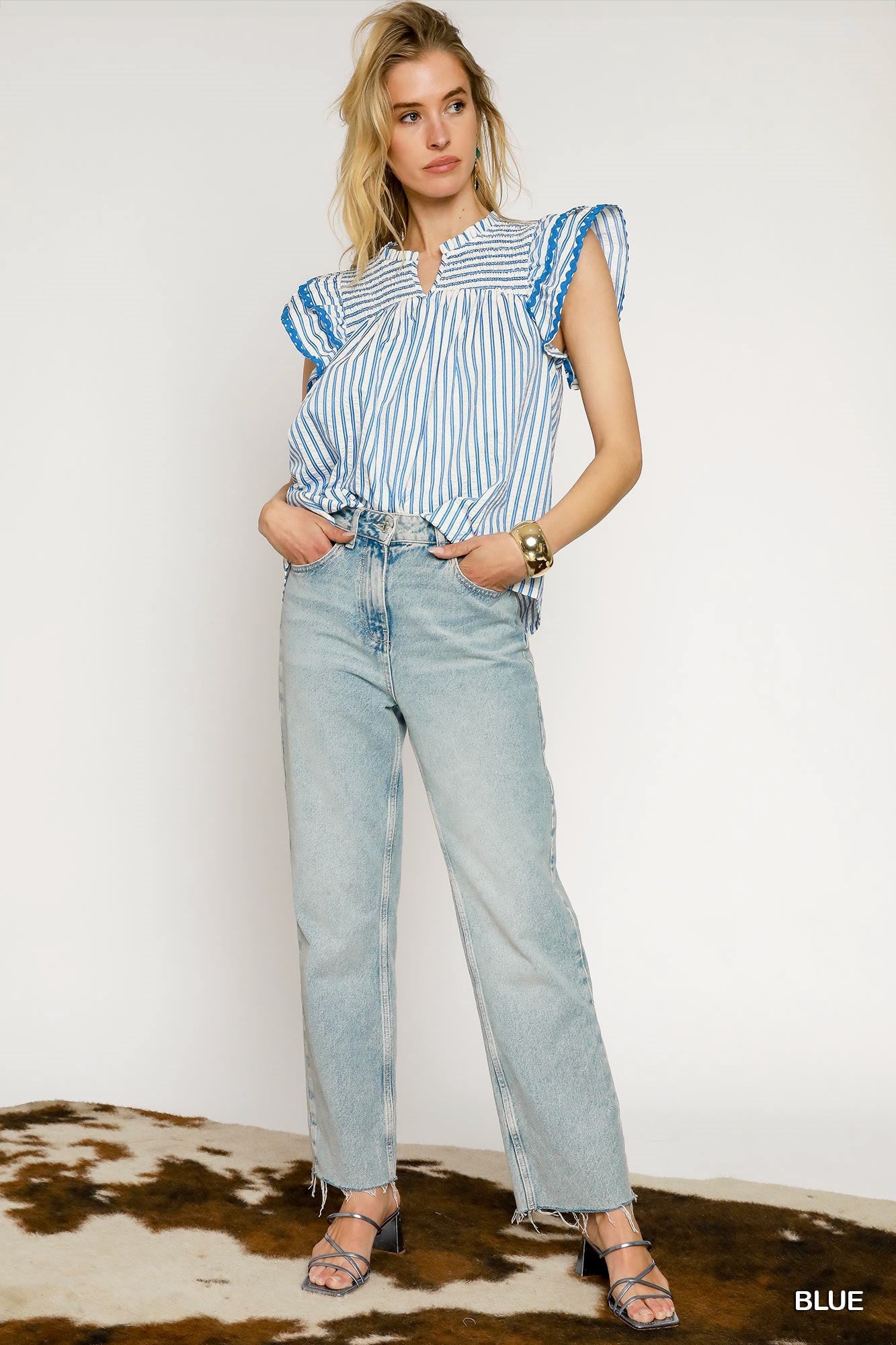 Gemma Blue Top