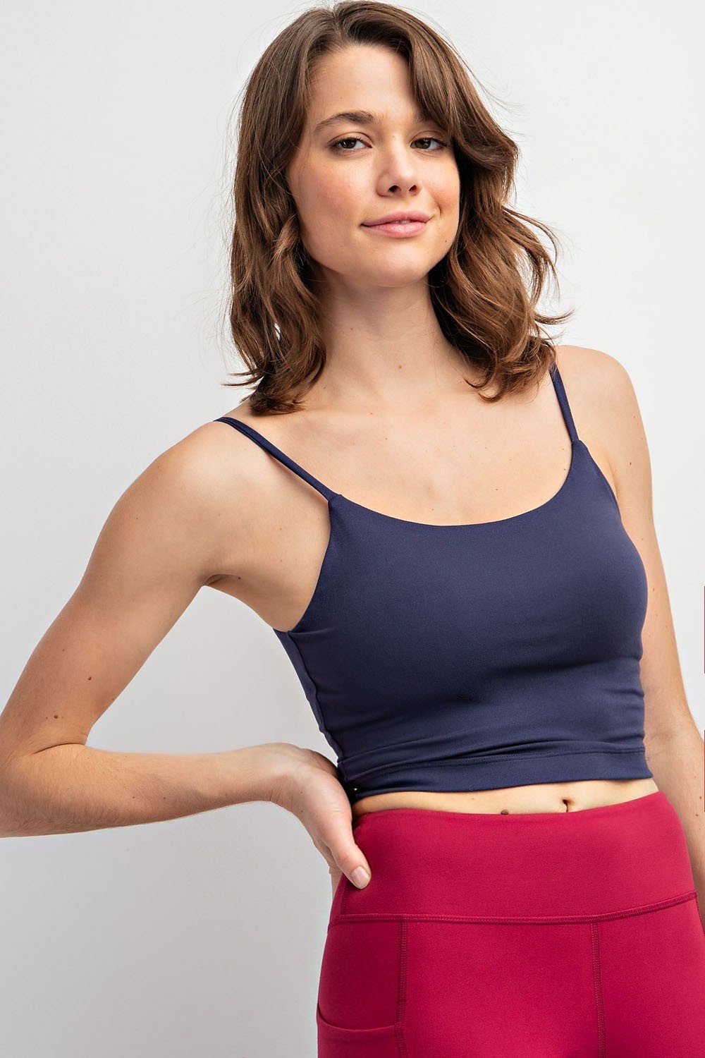 butter basic cropped cami MULTIPLE COLORS