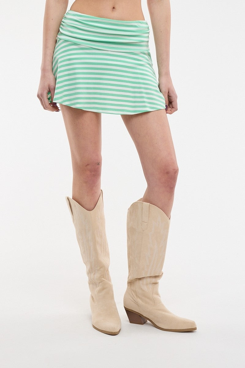 Sky Green Striped Set Bottoms