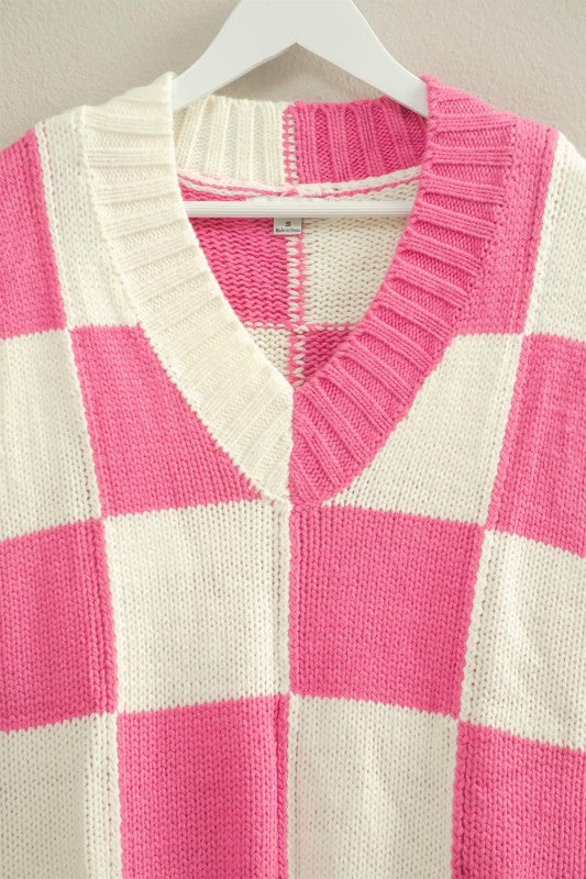 Han Checkered Sweater Vest