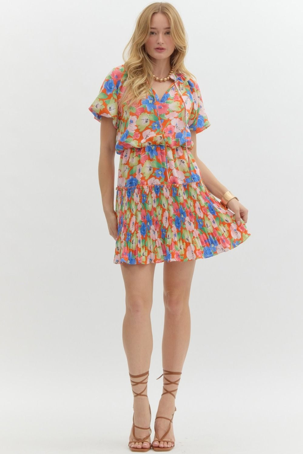 Eliza orange dress