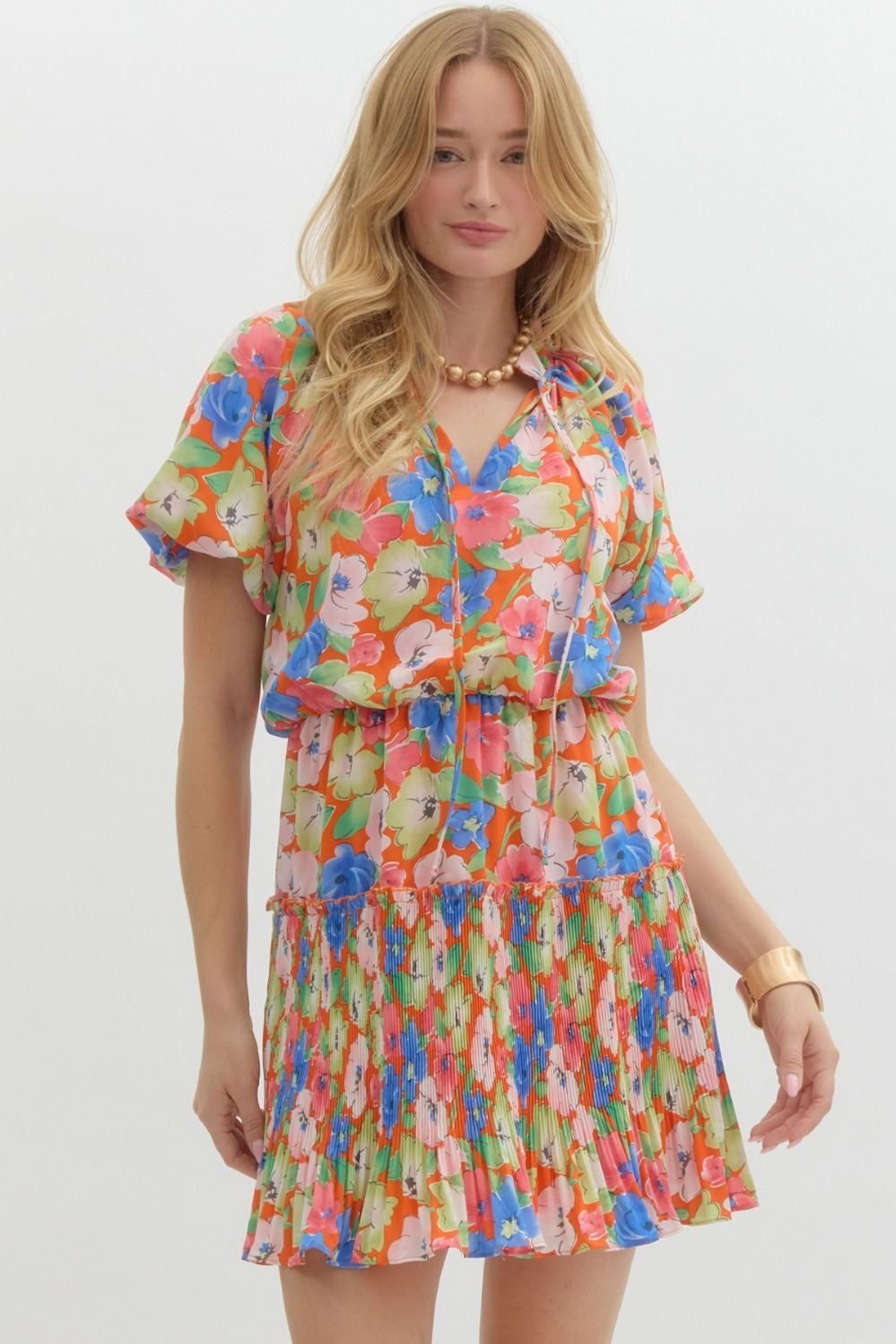 Eliza orange dress
