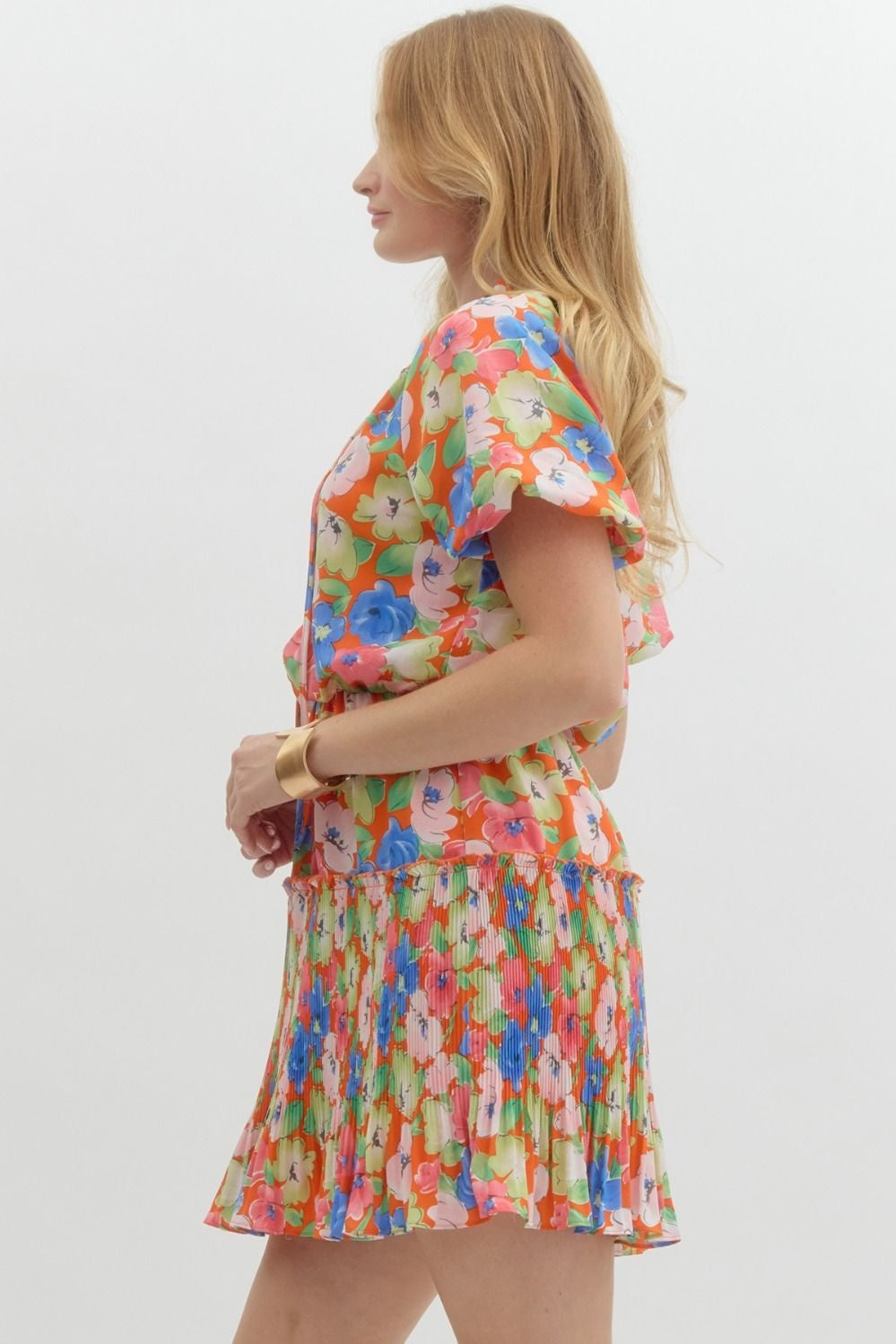 Eliza orange dress