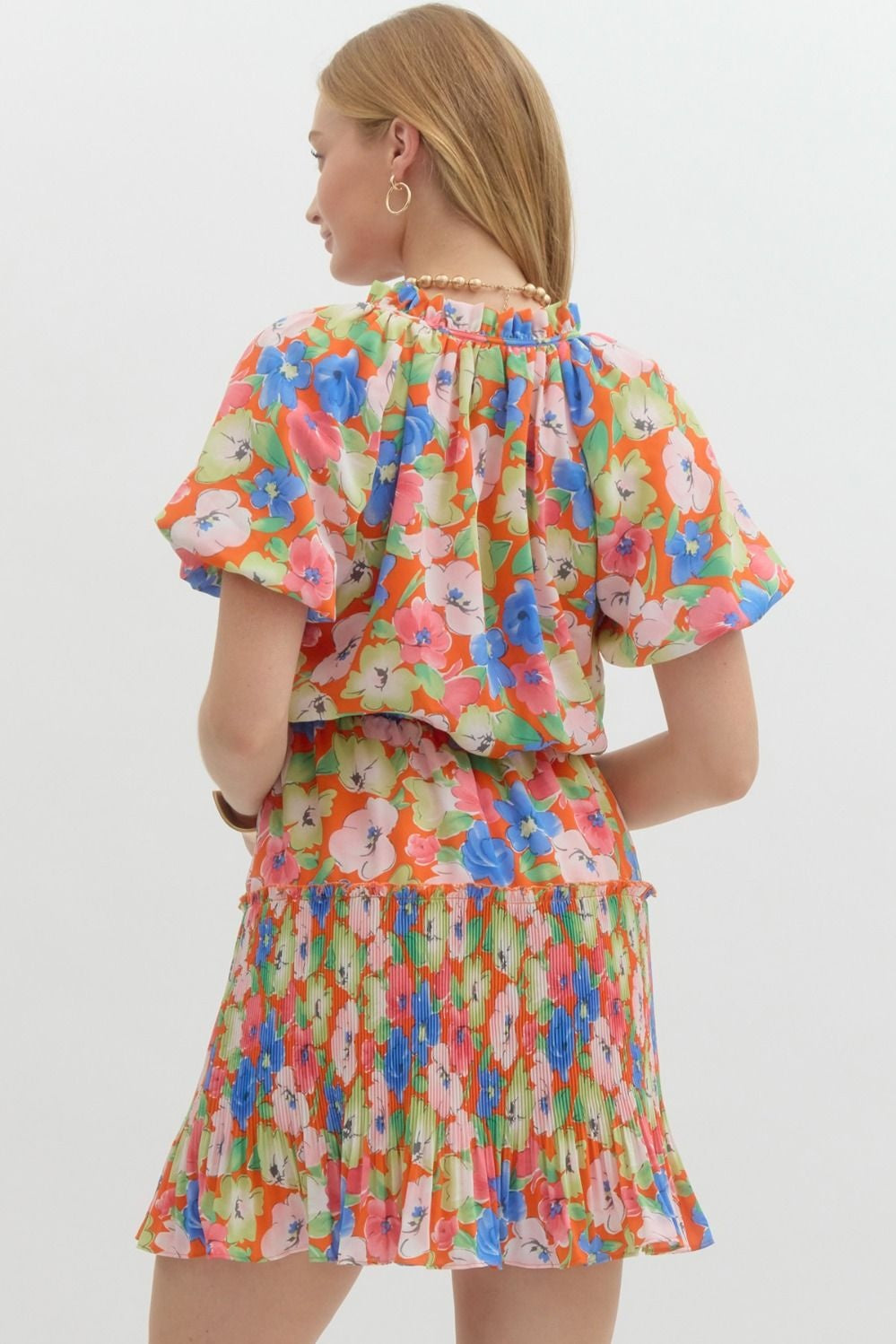 Eliza orange dress