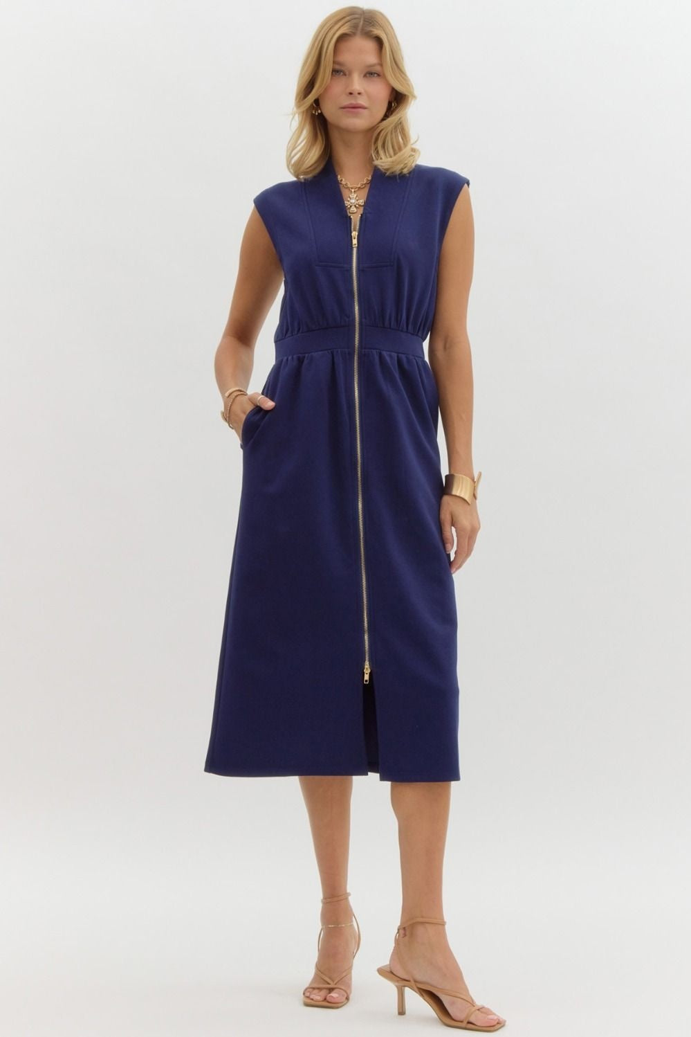 Emily navy dress