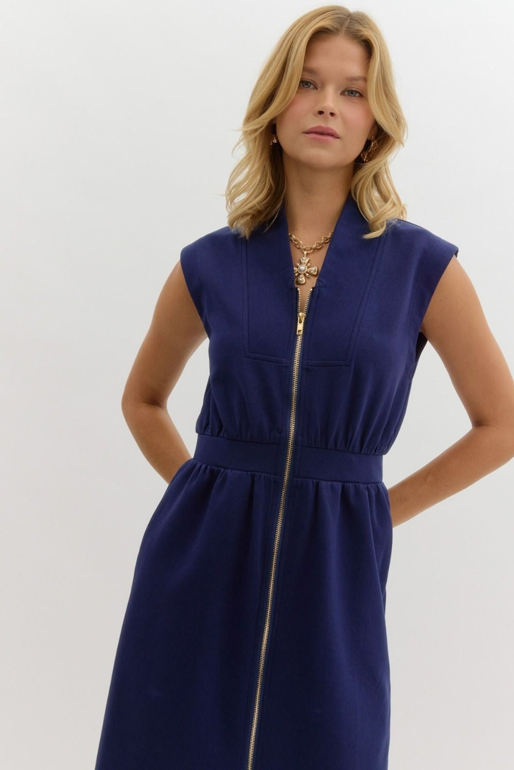 Emily navy dress