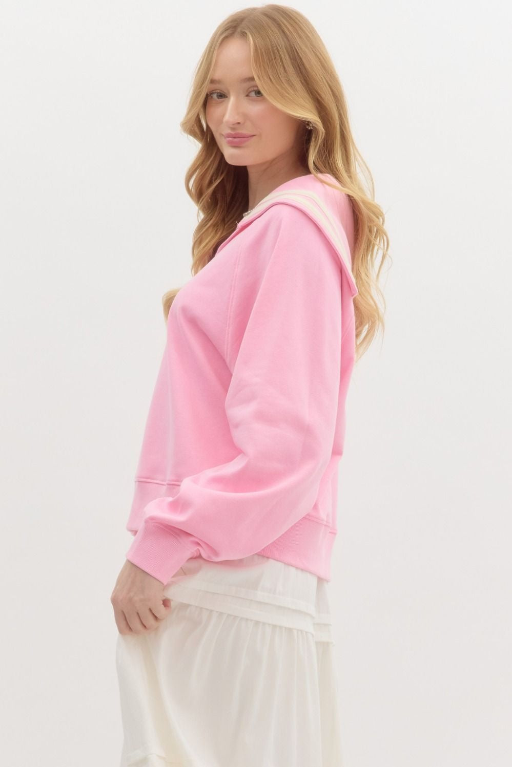 Emma pink jersey top