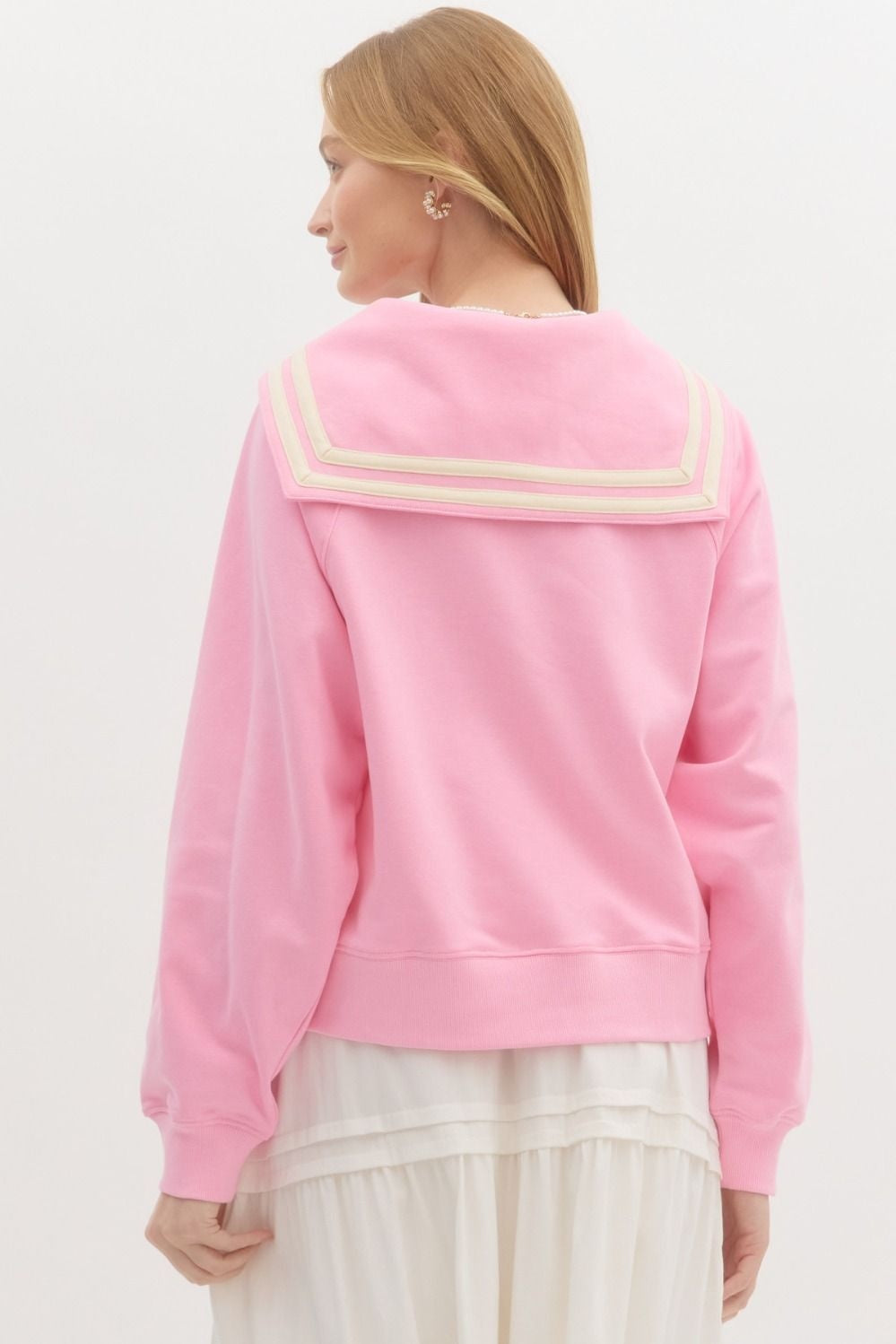 Emma pink jersey top