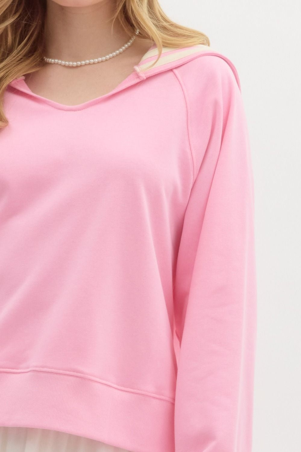 Emma pink jersey top
