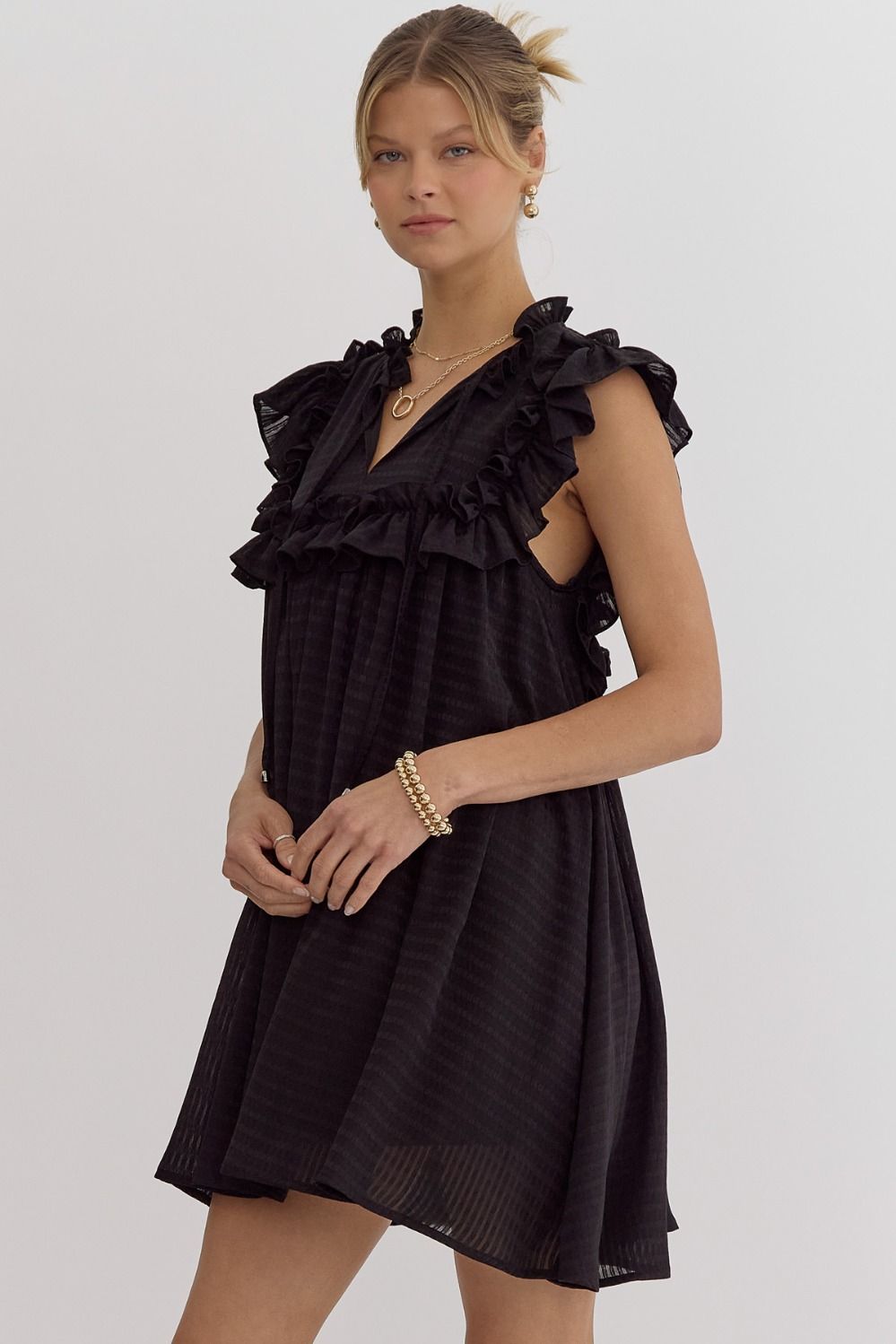 Emery Black Sleeveless Dress
