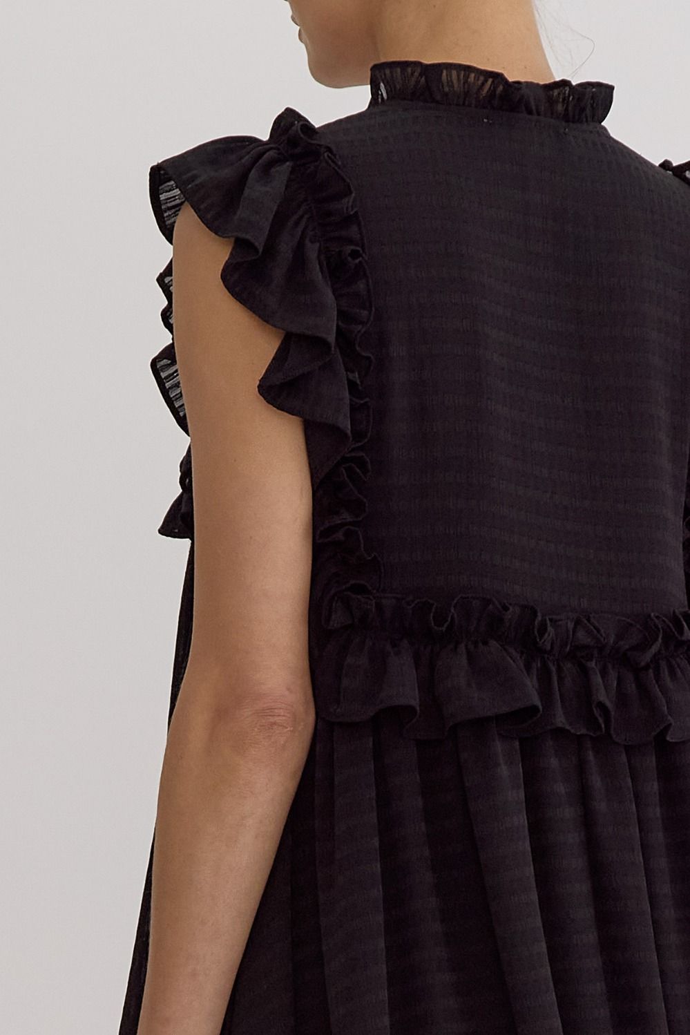 Emery Black Sleeveless Dress