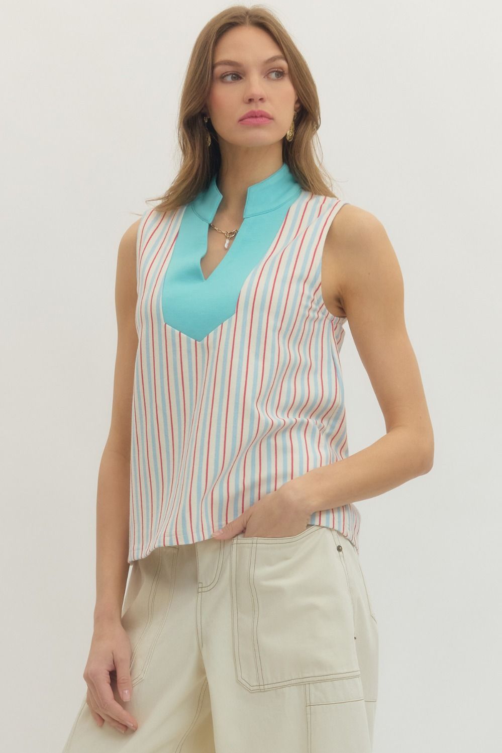 Evie Aqua Top