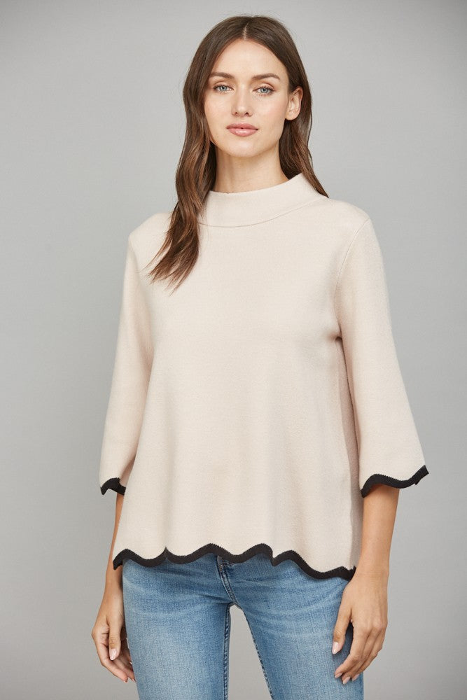 Faith Scalloped Top