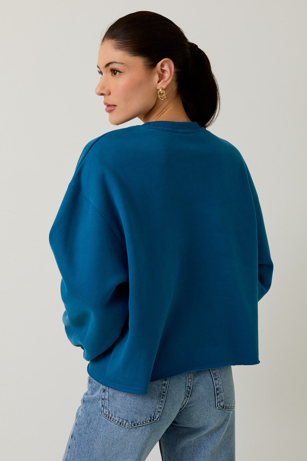 Crew Neck 'dog Walking Club' Verbiage Sweatshirt