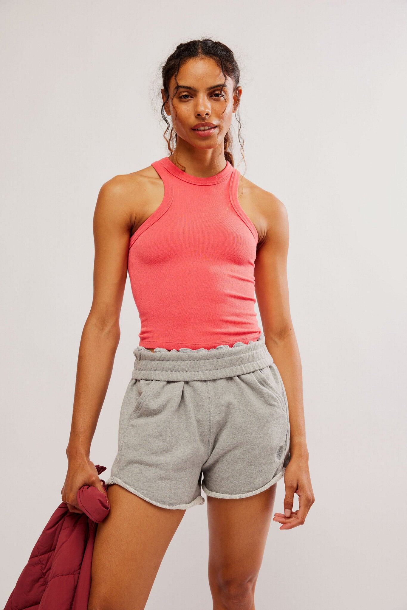 Free People Movement GO TO HIGH NECK CAMI / ELECTRIC SUNSET