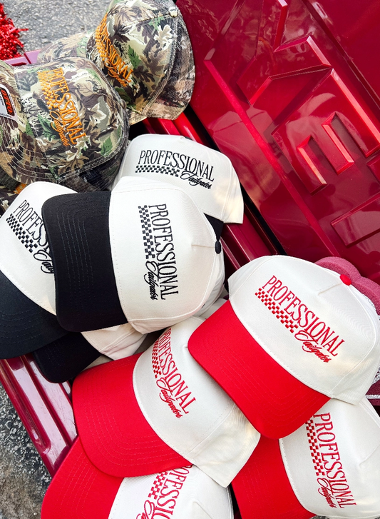 Professional Tailgater - Vintage Trucker Hat Black