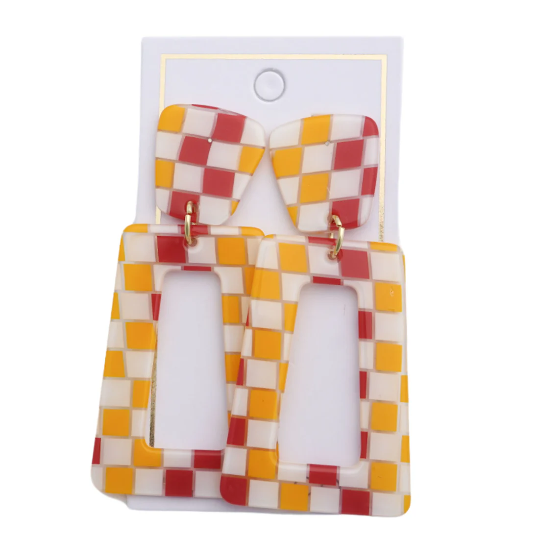 Kennedy - Red and Gold Checkered