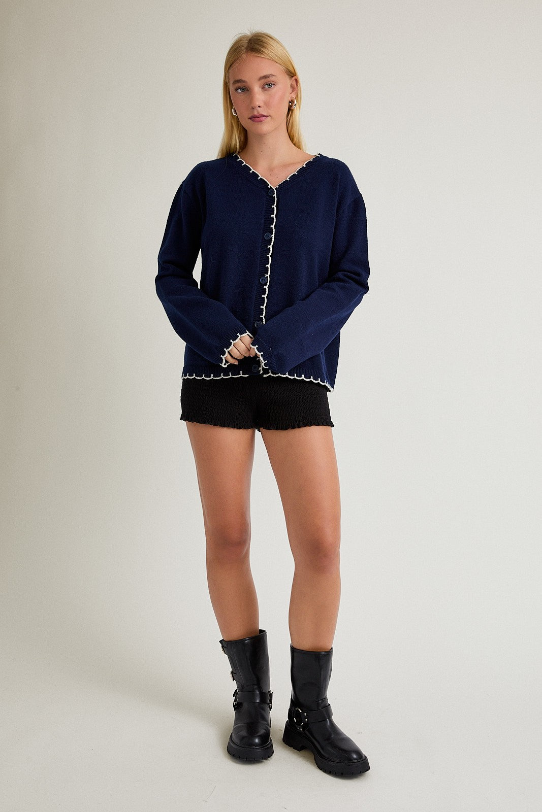 Lara Navy Cardigan