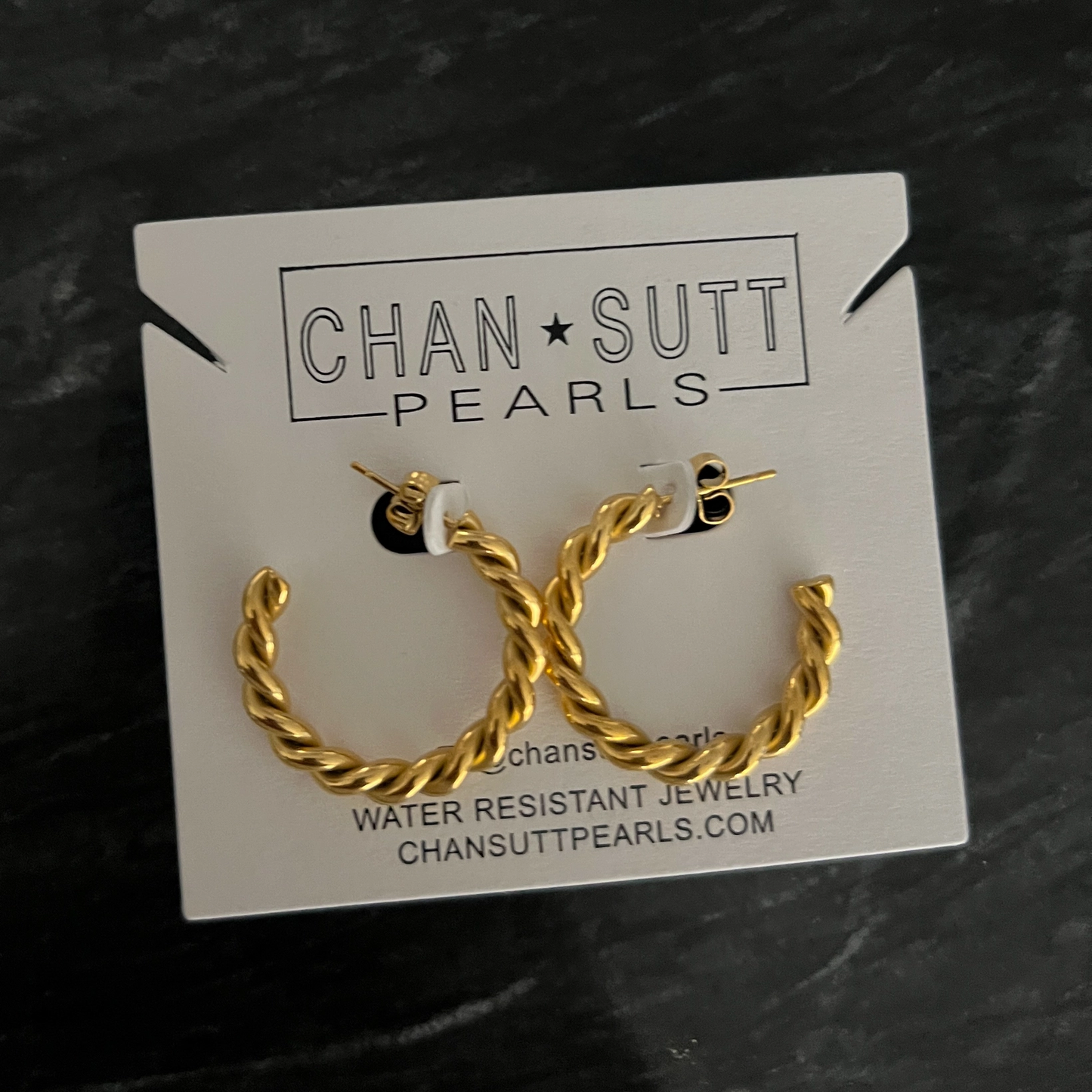 Medium Twist Hoops