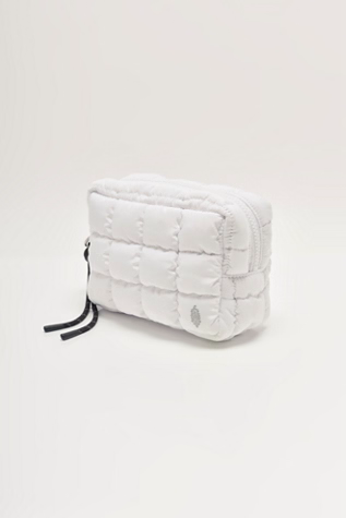 Free People Movement QUILTED MINI CASE / OPTIC WHITE