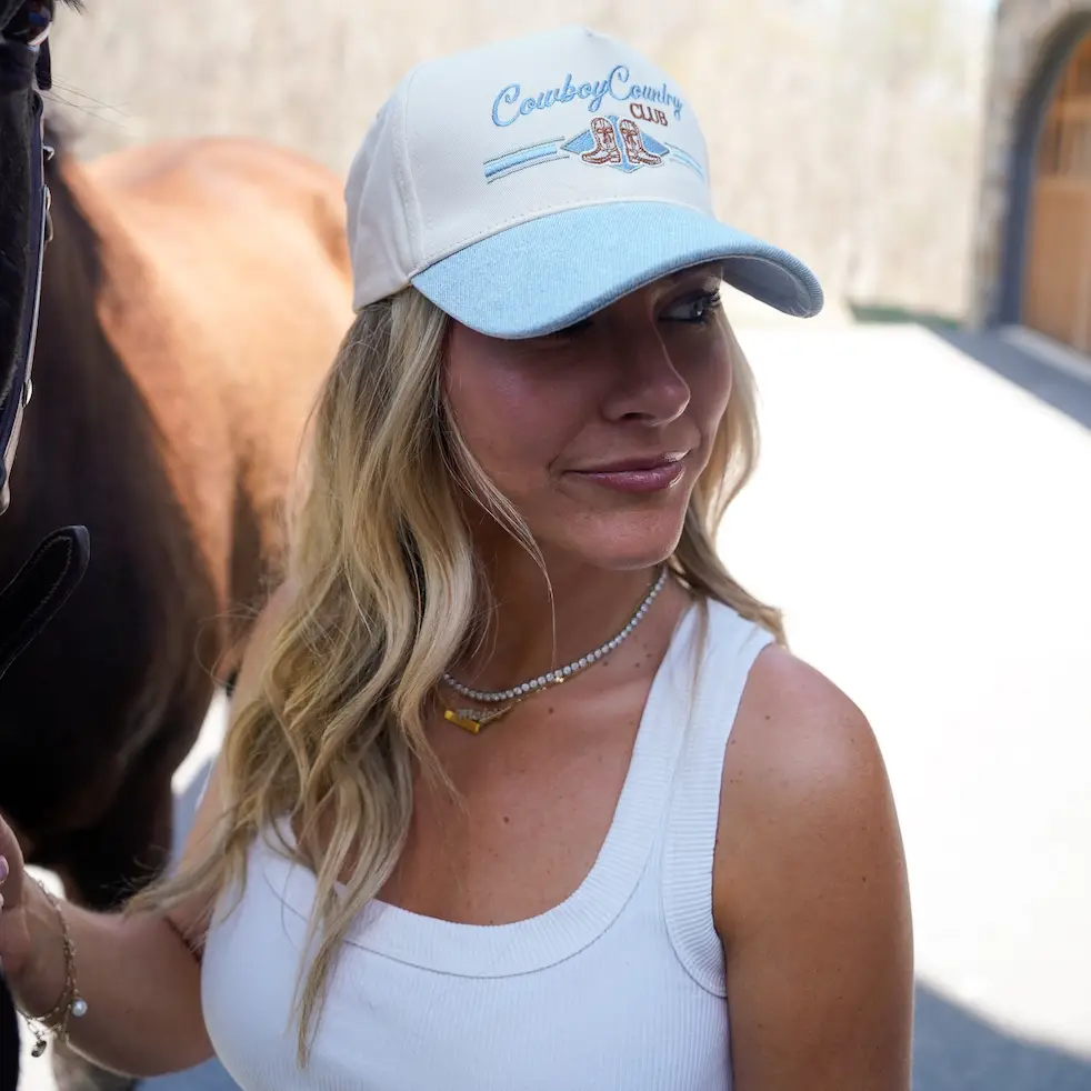 Cowboy Country Club - Denim Vintage Trucker