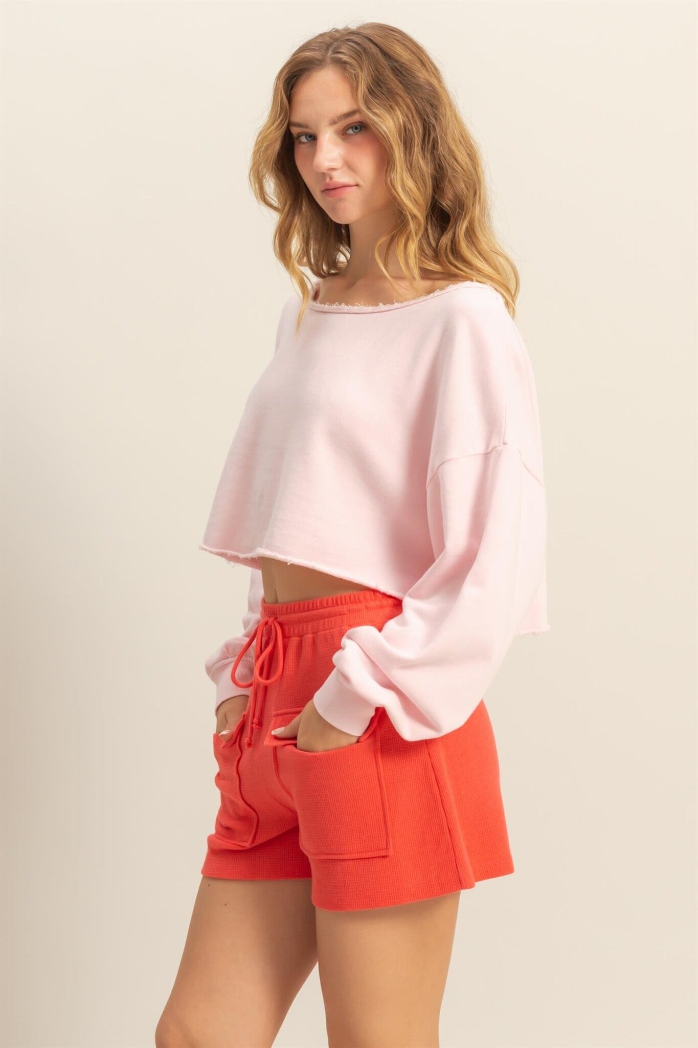 Hazel soft pink top